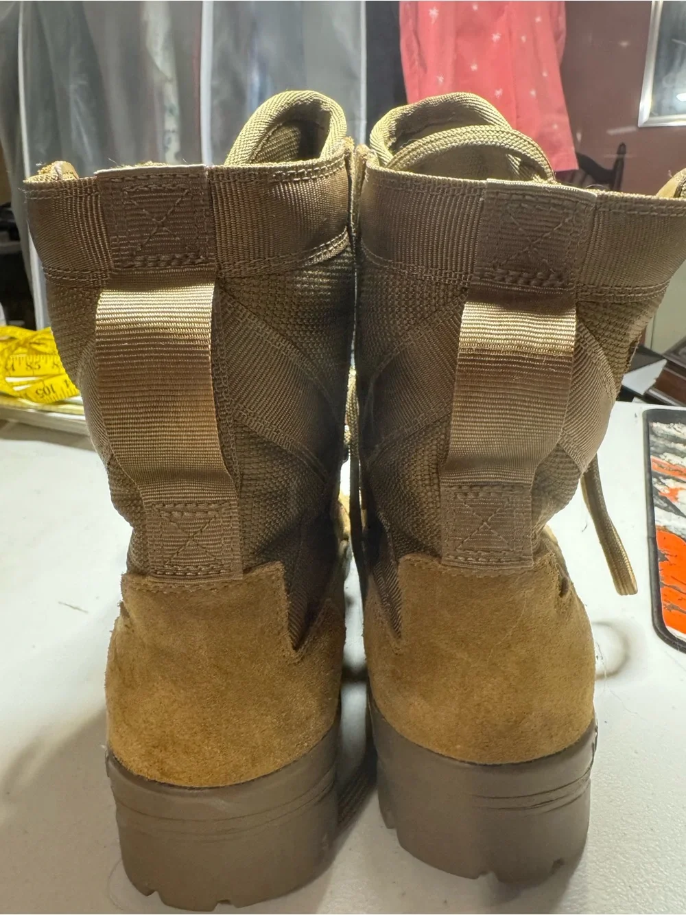 Garmont Men's Tan Lace-Up Work Boots, size 9
